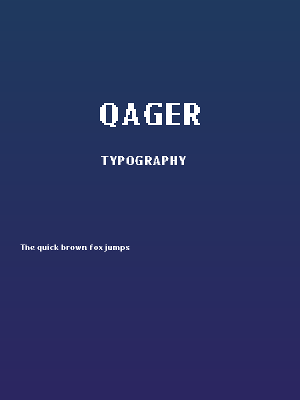 Qager Poster