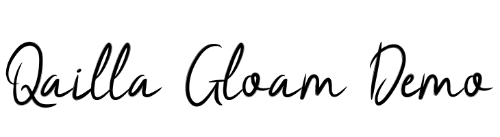 Qailla Gloam Demo Schriftart