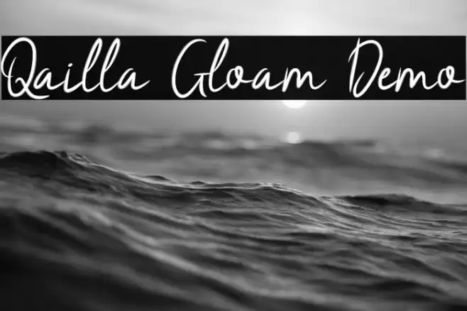 Qailla Gloam Demo Schriftart examples