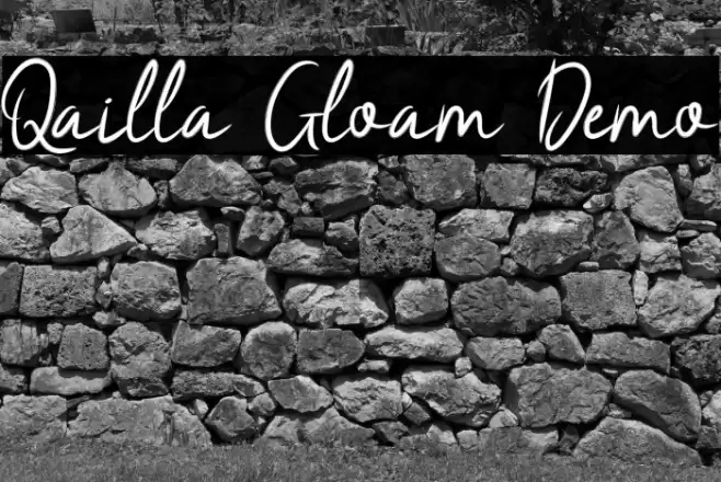 Qailla Gloam Demo Schriftart examples