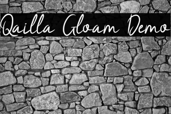 Qailla Gloam Demo Schriftart examples