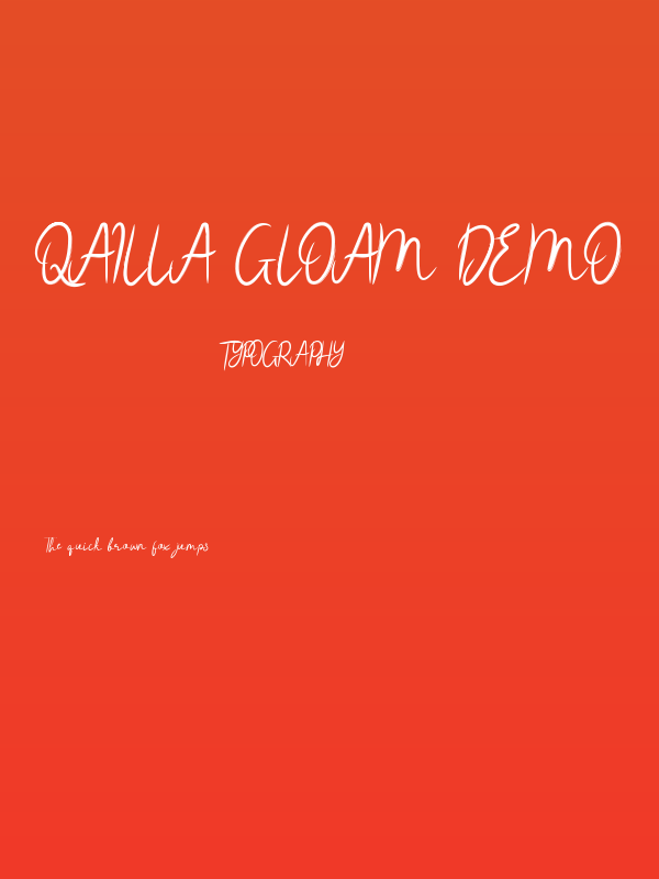 Qailla Gloam Demo Poster