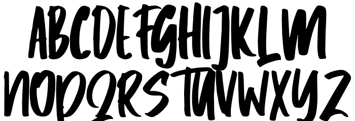 Qalbite Font UPPERCASE