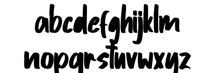 Qalbite Font LOWERCASE