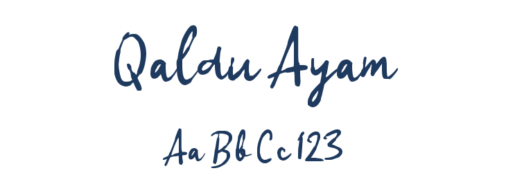 Qaldu Ayam Font Preview