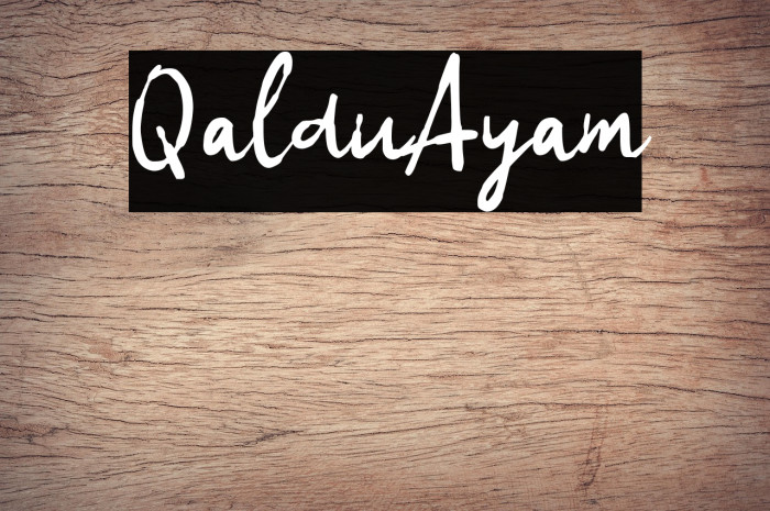 Qaldu Ayam Example 1
