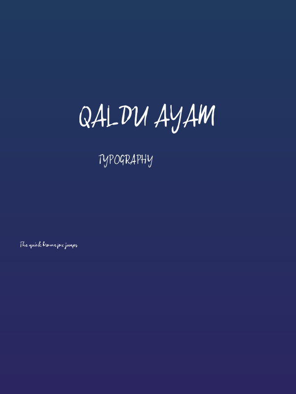 Qaldu Ayam Poster