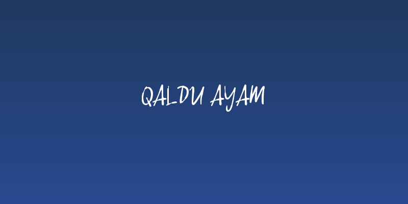 Qaldu Ayam Social Header