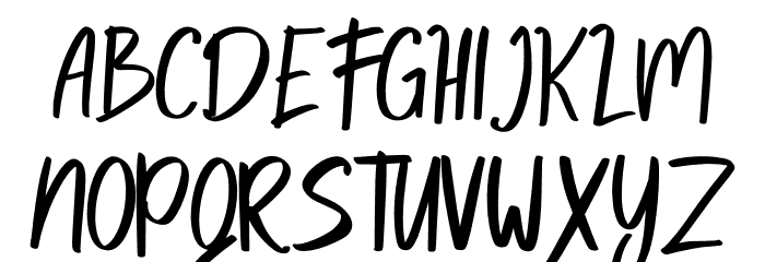 Qalesya Font UPPERCASE