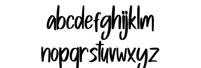 Qalesya Font LOWERCASE