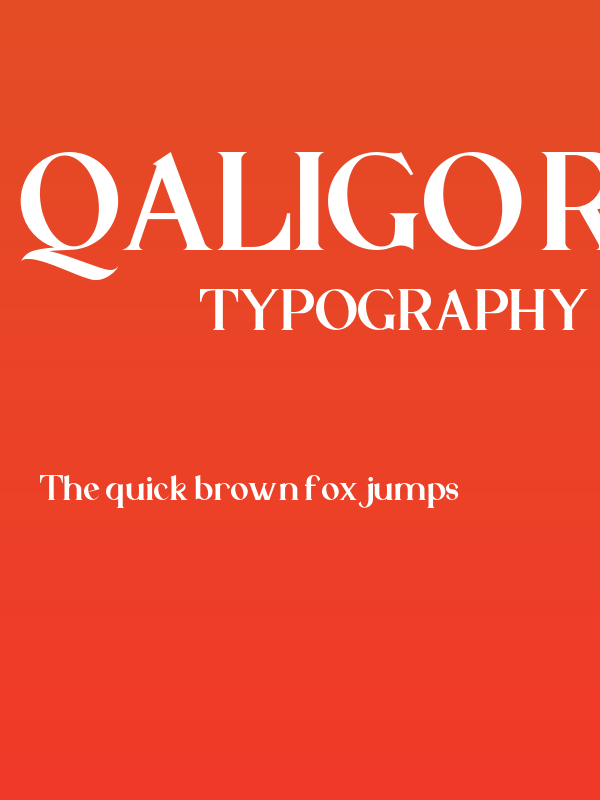 Qaligo-Regular Poster