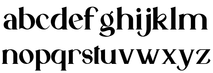 Qaligo-Regular Font LOWERCASE