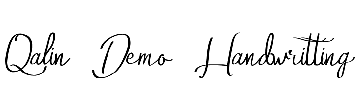 Qalin Demo Handwritting  Fuentes Gratis Descargar