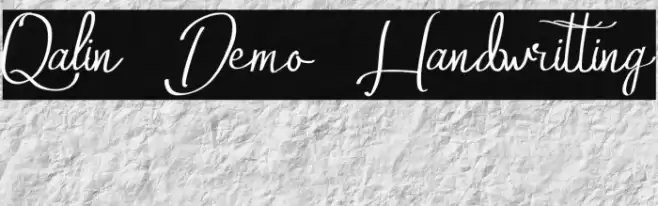 Qalin Demo Handwritting Font examples