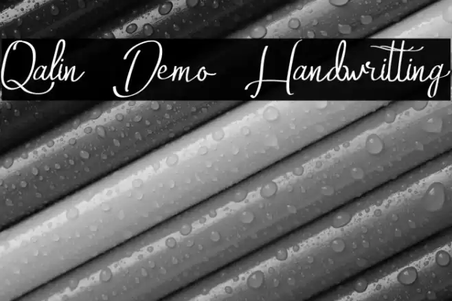 Qalin Demo Handwritting Font examples