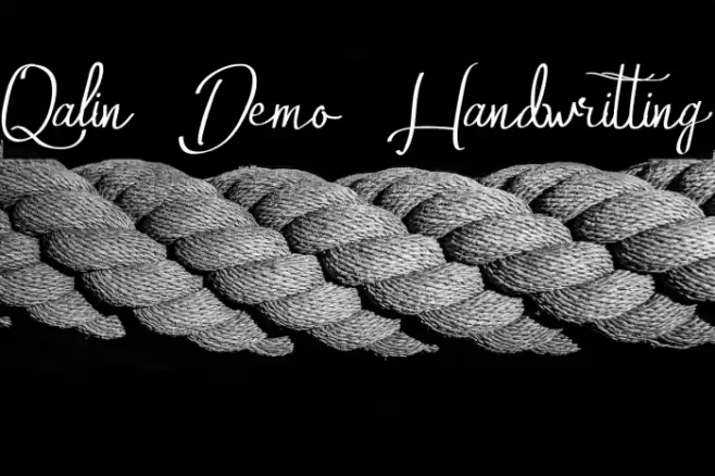 Qalin Demo Handwritting Font examples