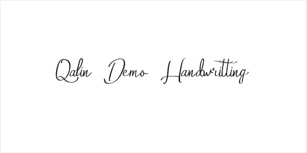 Qalin Demo Handwritting Logo
