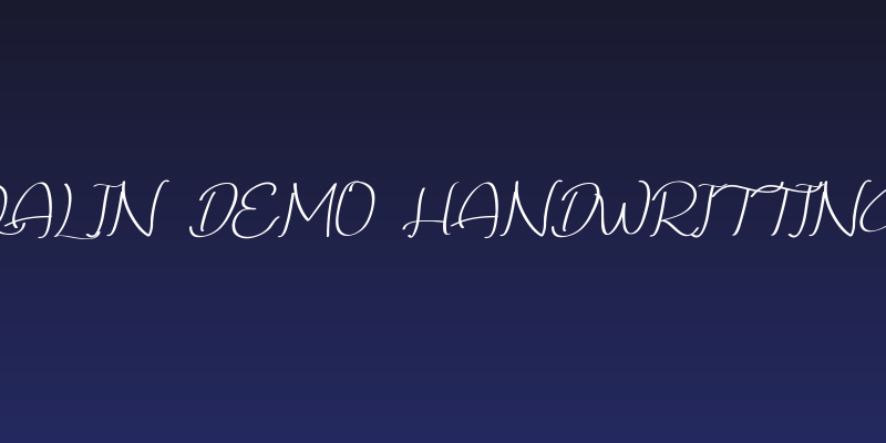 Qalin Demo Handwritting Social Header