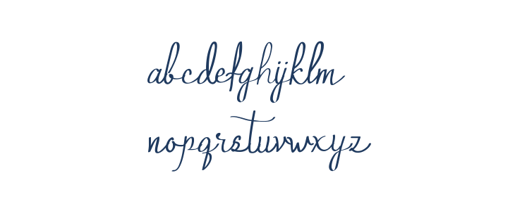 Qalin Demo Handwritting Lowercase