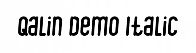 Qalin Demo Italic  Fuentes Gratis Descargar
