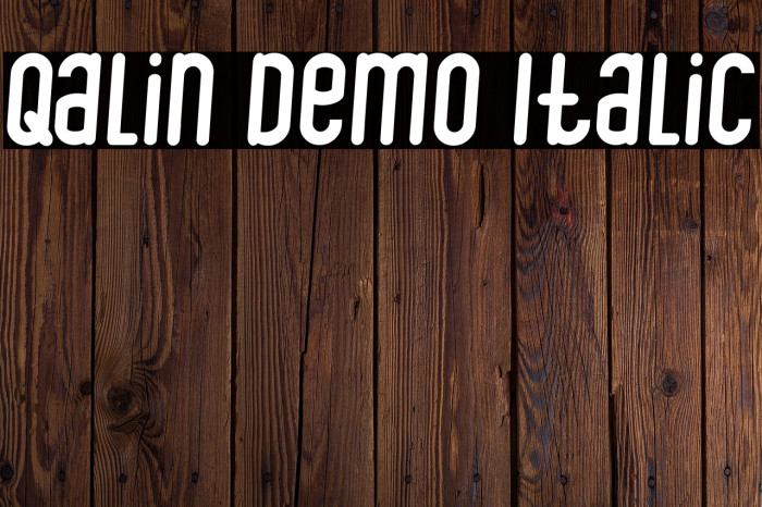 Qalin Demo Italic Example 1