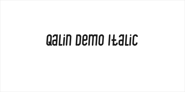 Qalin Demo Italic Logo