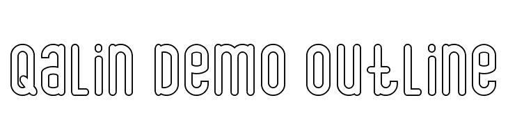 Qalin Demo Outline  Descarca Fonturi Gratis