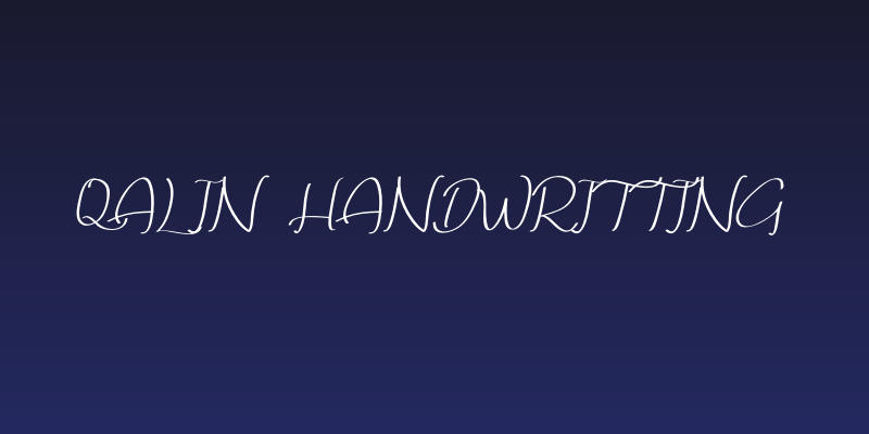 Qalin Handwritting Social Header