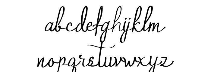 Qalin Handwritting Font LOWERCASE