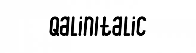 Qalin Italic  Frei Schriftart Herunterladen