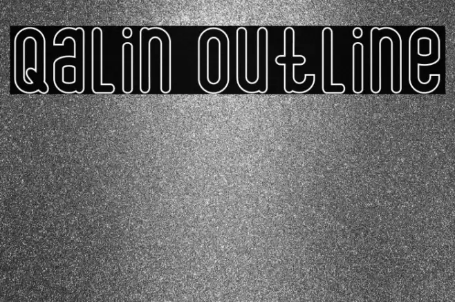Qalin Outline Font examples