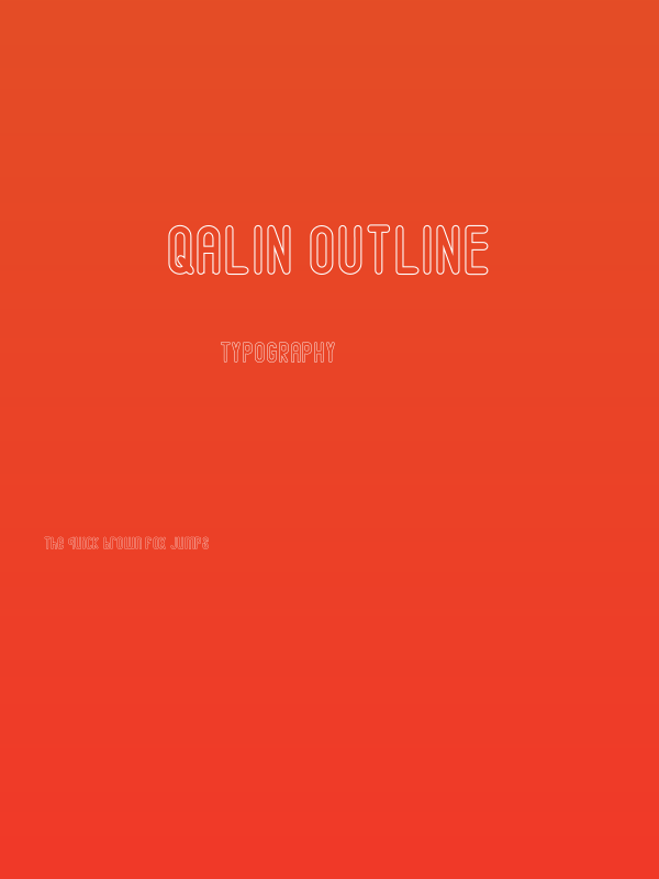 Qalin Outline Poster