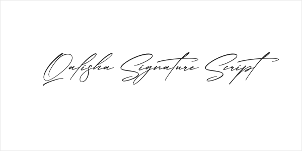 Qalisha Signature Script Logo
