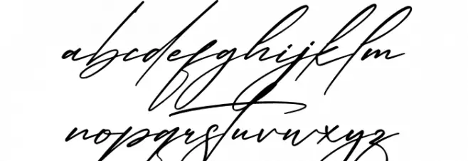 Qalisha Signature Script Font LOWERCASE