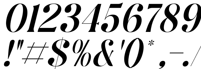 Qalisha Signature Serif Italic Font OTHER CHARS