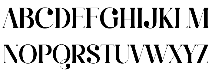 Qalisha Signature Serif Font UPPERCASE