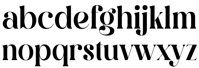 Qalisha Signature Serif Font LOWERCASE