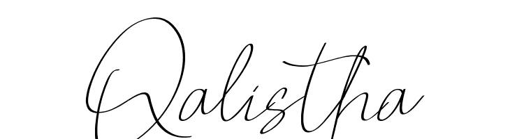 Qalistha  font caratteri gratis