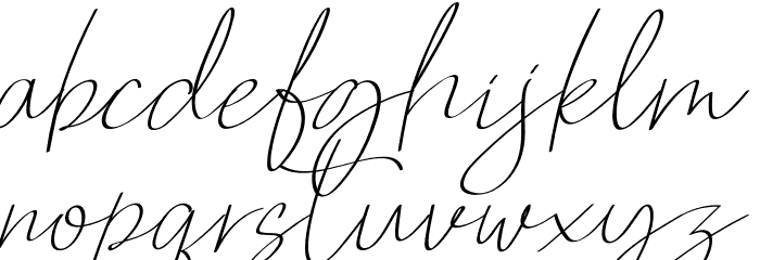 QalisthaRegular Font LOWERCASE