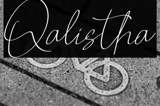 Qalistha Font examples
