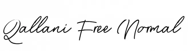Qallani Free Normal  Frei Schriftart Herunterladen