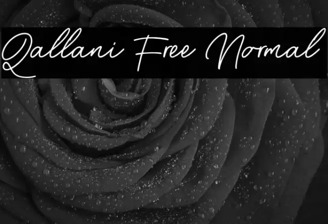 Qallani Free Normal Font examples