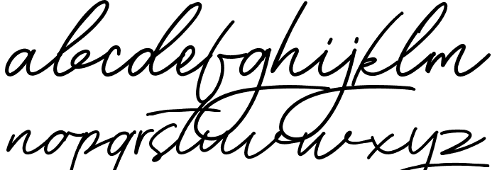 Qallani Free Normal Font LOWERCASE