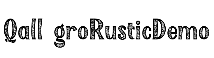 Qallégro Rustic Demo  Frei Schriftart Herunterladen