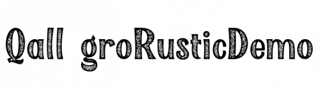 Qallégro Rustic Demo  font caratteri gratis