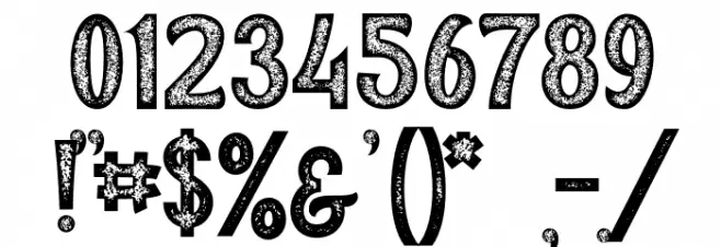 Qallégro Rustic Demo Font OTHER CHARS