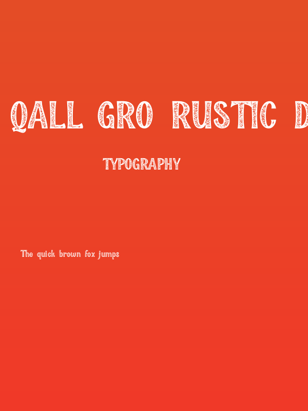 Qallégro Rustic Demo Poster