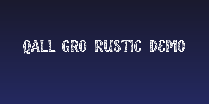 Qallégro Rustic Demo Social Header