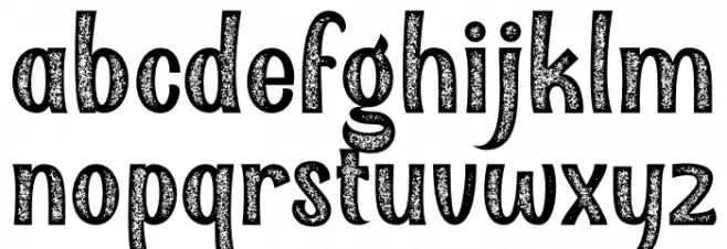 Qallégro Rustic Demo Caratteri MINUSCOLO