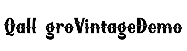 Qallégro Vintage Demo  Free Fonts Download